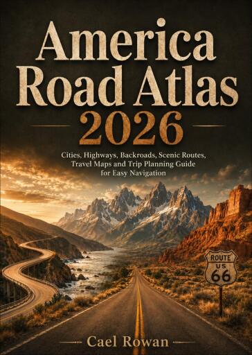 Portada del libro «America Road Atlas 2026», de Cael Rowan