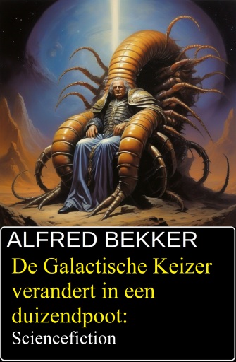 Portada del libro «De Galactische Keizer verandert in een duizendpoot: Sciencefiction», de Alfred Bekker