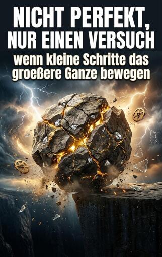 Portada del libro «Nicht perfekt, nur einen Versuch», de Lina Krüger