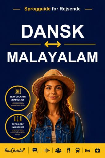 Portada del libro «The Language Guide for Travelers - Danish to Malayalam», de YouGuide