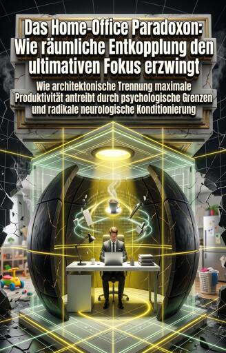 Portada del libro «Das Home-Office Paradoxon: Wie räumliche Entkopplung den ultimativen Fokus erzwingt», de Thaddäus Bien