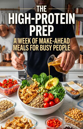 Portada del libro «The High-Protein Prep», de Mateo Ferrera