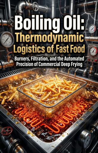 Portada del libro «Boiling Oil: The Thermodynamic Logistics of Fast Food», de Warren Fletcher
