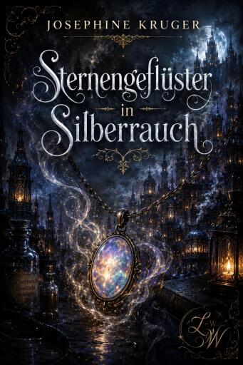 Portada del libro «Sternengeflüster in Silberrauch», de Josephine Kruger