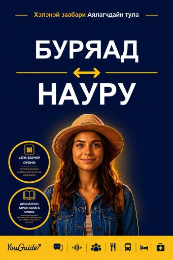 Portada del libro «The Language Guide for Travelers - Buryat to Nauruan», de YouGuide