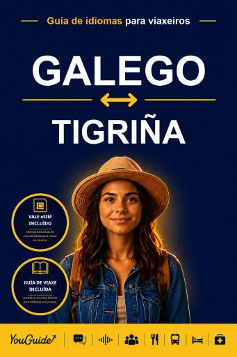 Portada del libro «The Language Guide for Travelers - Galician to Tigrinya», de YouGuide