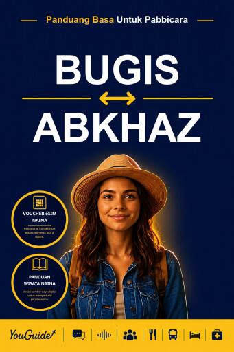 Portada del libro «The Language Guide for Travelers - Buginese to Abkhaz», de YouGuide