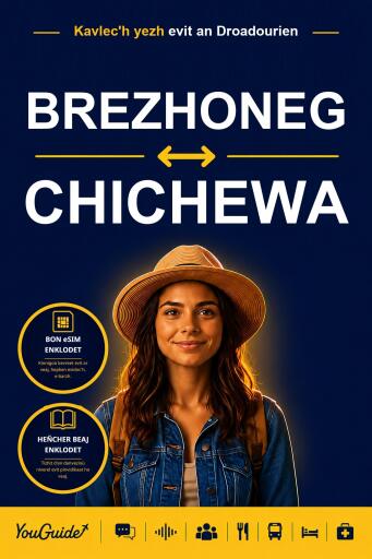 Portada del libro «The Language Guide for Travelers - Breton to Chichewa», de YouGuide