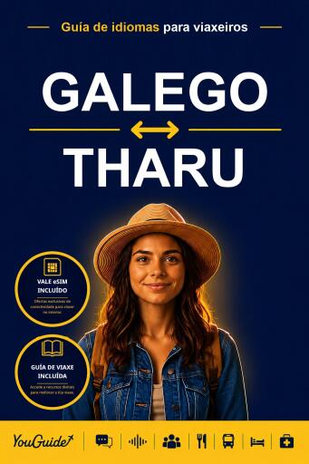 Portada del libro «The Language Guide for Travelers - Galician to Tharu», de YouGuide