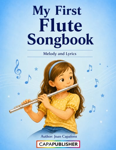 Portada del libro «Easy flute songbook for kids», de Joan Capafons