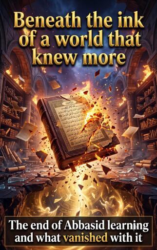 Portada del libro «Beneath the ink of a world that knew more», de Emilia Carradine