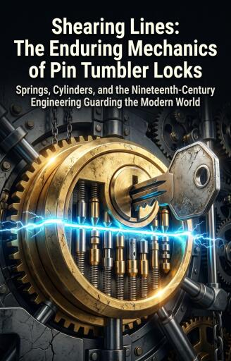 Portada del libro «Shearing Lines: The Enduring Mechanics of Pin Tumbler Locks», de Gregory Houseman