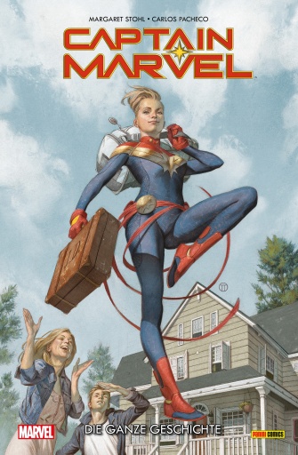 Portada del libro «Captain Marvel - Die ganze Geschichte», de Margaret Stohl