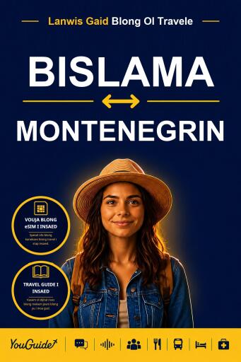 Portada del libro «The Language Guide for Travelers - Bislama to Montenegrin», de YouGuide