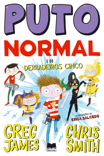 Portada del libro «Puto Normal e os Derradeiros Cinco», de Greg James, Chris Smith