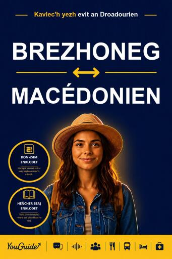 Portada del libro «The Language Guide for Travelers - Breton to Macedonian», de YouGuide
