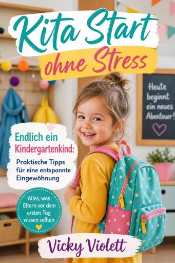 Portada del libro «Kita Start ohne Stress, Endlich ein Kindergartenkind», de Vicky Violett
