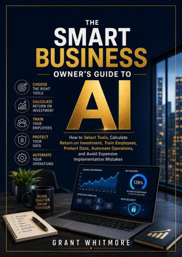 Portada del libro «The Smart Business Owner's Guide to AI», de Grant Whitmore