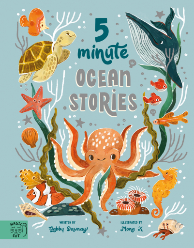Portada del libro «5 Minute Ocean Stories», de Gabby Dawnay, Mona K
