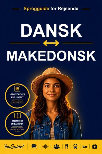 Portada del libro «The Language Guide for Travelers - Danish to Macedonian», de YouGuide