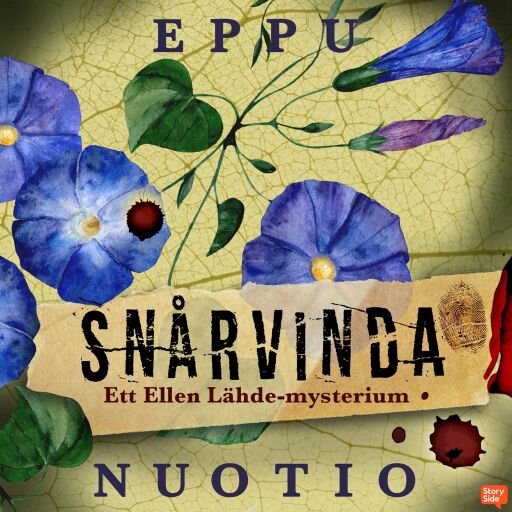 Portada del audiolibro «Snårvinda», de Eppu Nuotio
