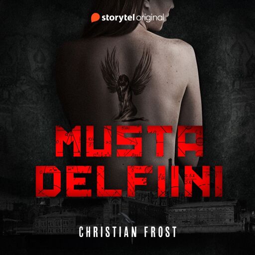 Portada del audiolibro «Musta delfiini», de Christian Frost