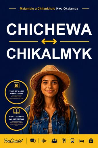 Portada del libro «The Language Guide for Travelers - Chichewa to Kalmyk», de YouGuide