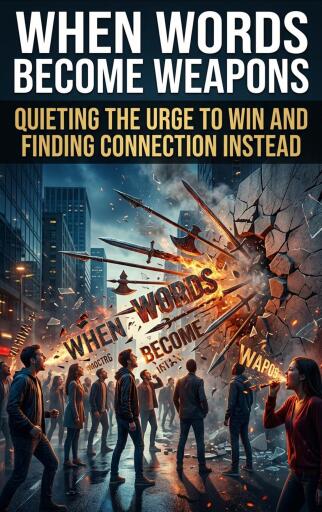 Portada del libro «When words become weapons», de Celeste Rowan