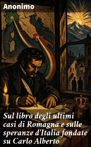 Portada del libro «Sul libro degli ultimi casi di Romagna e sulle speranze d'Italia fondate su Carlo Alberto», de Anónimo