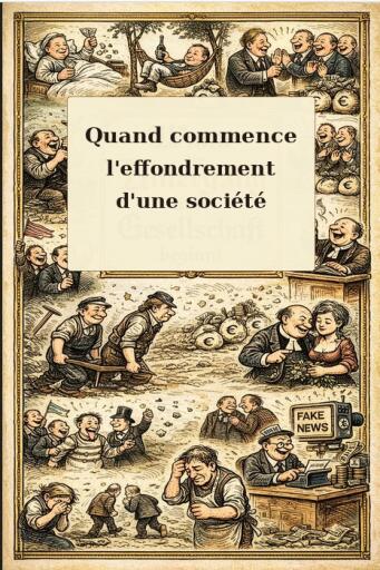 Portada del libro «Quand commence l'effondrement d'une société», de Heinz Duthel