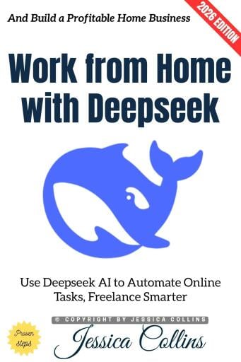 Portada del libro «Work from Home with Deepseek:», de Jessica Collins
