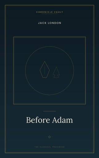 Portada del libro «Before Adam», de Jack London