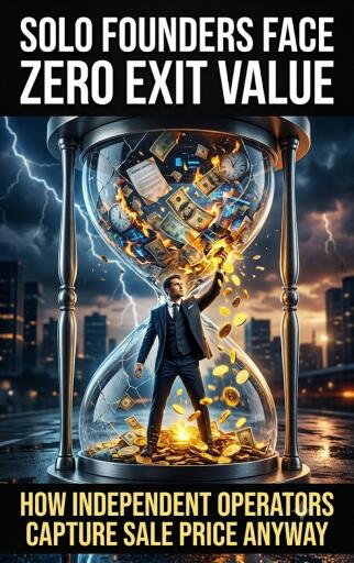 Portada del libro «Solo founders face zero exit value», de Olivia Bennett