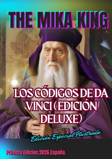 Portada del libro «LEONARDO DA VINCI: LOS CÓDIGOS DEL GENIO (Edición Especial Ilustrada Deluxe) The Mika Kin», de The Mika King