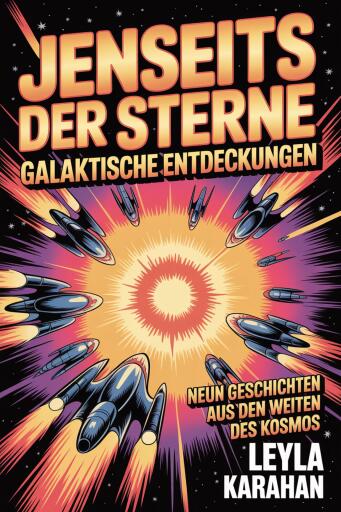 Portada del libro «Jenseits der Sterne: Galaktische Entdeckungen», de Leyla Karahan