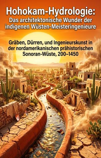 Portada del libro «Hohokam-Hydrologie: Das architektonische Wunder der indigenen Wüsten-Meisteringenieure», de Thomas Reinfeld