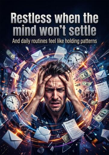 Portada del libro «Restless when the mind won't settle», de Elias Quinn