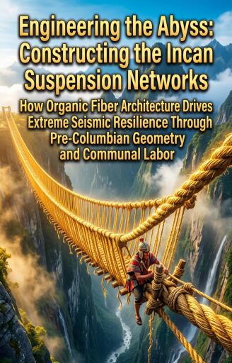 Portada del libro «Engineering the Abyss: Constructing the Incan Suspension Networks», de Kyle Wright