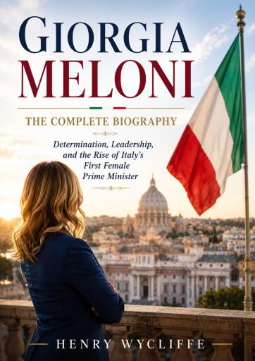 Portada del libro «Giorgia Meloni», de Henry Wycliffe