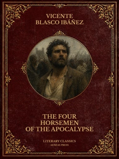 Portada del libro «The Four Horsemen of the Apocalypse», de Vicente Blasco Ibáñez