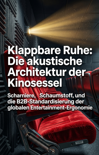 Portada del libro «Klappbare Ruhe: Die akustische Architektur der Kinosessel», de Gereon Weinhage