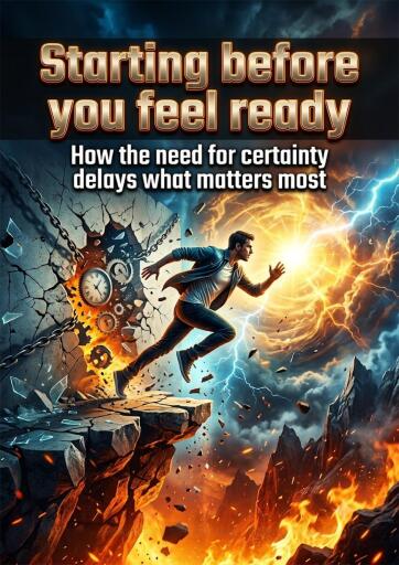 Portada del libro «Starting before you feel ready», de Sarah Whitfield