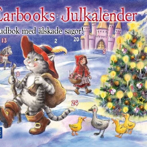 Portada del audiolibro «Mästerkatten i stövlar och andra älskade sagor», de Bröderna Grimm, H.C. Andersen