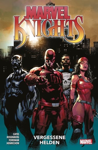 Portada del libro «Marvel Knights - Vergessene Helden», de Donny Cates
