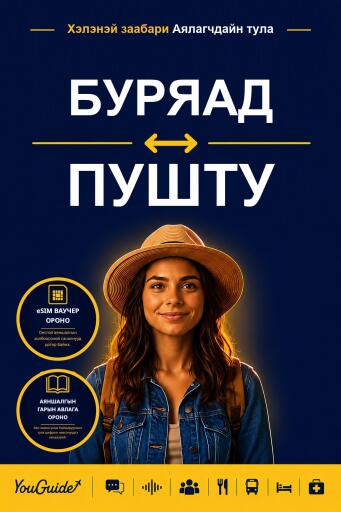 Portada del libro «The Language Guide for Travelers - Buryat to Pashto», de YouGuide