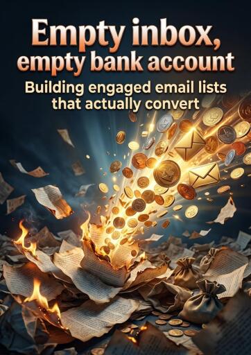 Portada del libro «Empty inbox, empty bank account», de Celeste Rowan