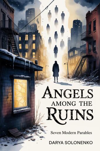 Portada del libro «Angels Among the Ruins», de Darya Solonenko