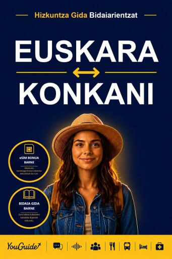 Portada del libro «The Language Guide for Travelers - Basque to Konkani», de YouGuide