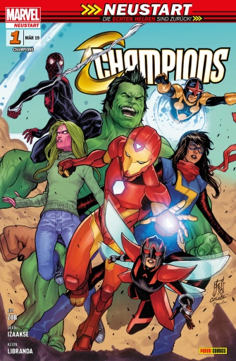 Portada del libro «Champions 1 - Die nächste Generation», de Jim Zub