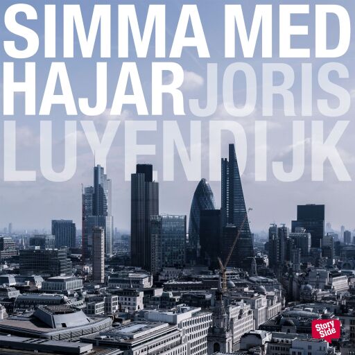 Portada del audiolibro «Simma med hajar - En resa mot finansvärldens innersta», de Joris Luyendijk